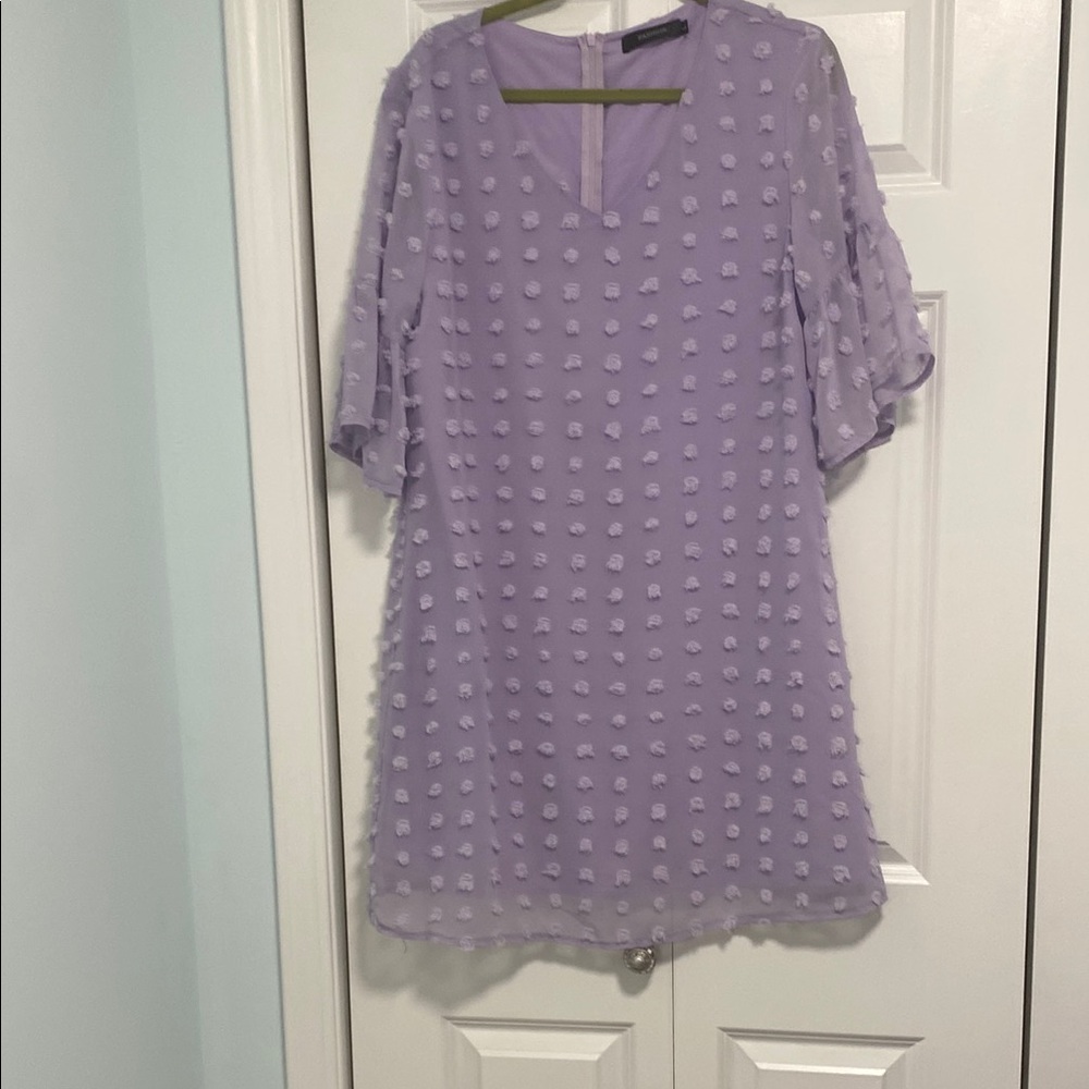 Lavender Textured Women's Dress